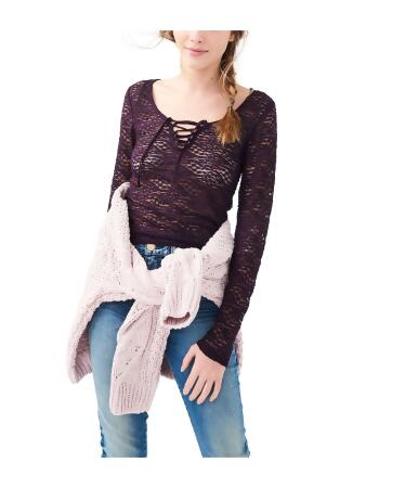 Aeropostale Womens Lace Pullover Blouse - XS