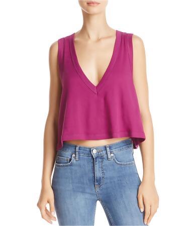 Free People Womens Baring It Cropped Tank Top - L