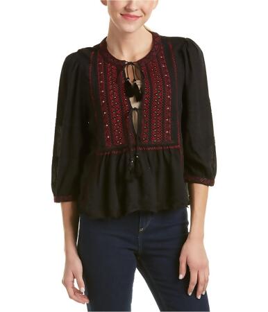 Free People Womens The Wild Life Peasant Blouse - M