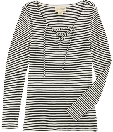 Ralph Lauren Womens Striped Knit Blouse - XS