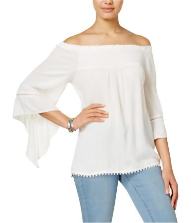 American Rag Womens Off The Shoulder Pullover Blouse - L