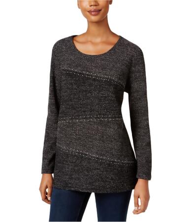 Style Co. Womens Studded Pullover Sweater - M