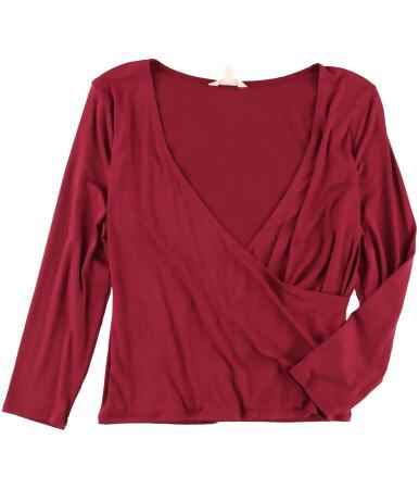 Aeropostale Womens Faux-Wrap Pullover Blouse - L