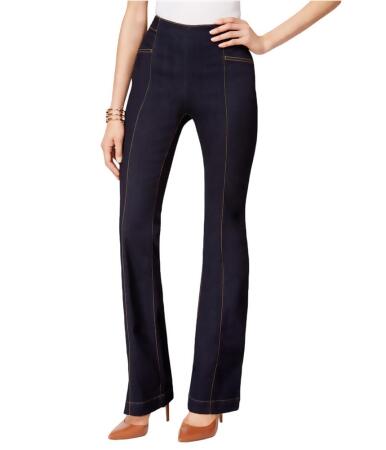 I-n-c Womens Contrast Stitching Flared Jeans - 4