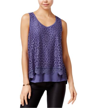 A. Byer Womens Popover Knit Blouse - L