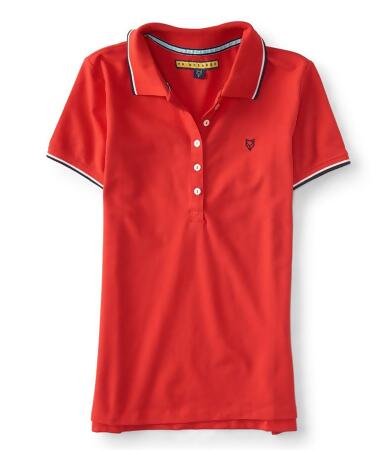 Aeropostale Womens Short Sleeve Polo Shirt - L