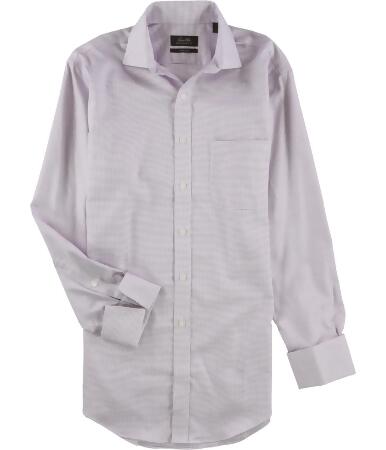 Tasso Elba Mens Non-Iron Mulberry Button Up Dress Shirt - 16