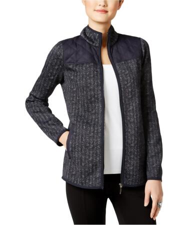 G.h. Bass Co. Womens Contrasting Mock-Neck Bomber Jacket - L