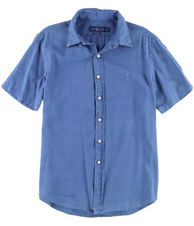 Ralph Lauren Mens Denim Button Up Shirt - S