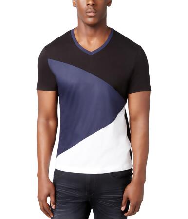 I-n-c Mens Diagonal Colorblocked Basic T-Shirt - 2XL