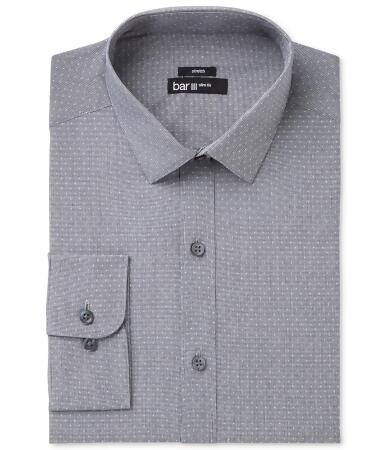 Bar Iii Mens Dobby Button Up Dress Shirt - 17 1/2