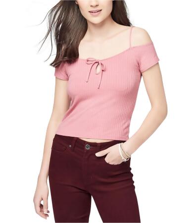 Aeropostale Womens Ribbed Basic T-Shirt - S