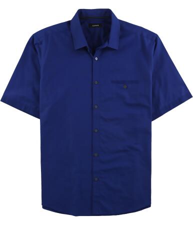 Alfani Mens Blair Texture Button Up Shirt - L