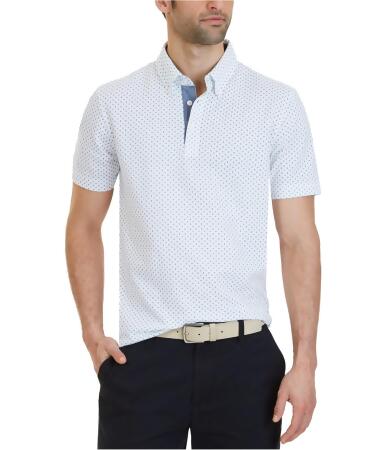 Nautica Mens Dotted Rugby Polo Shirt - S