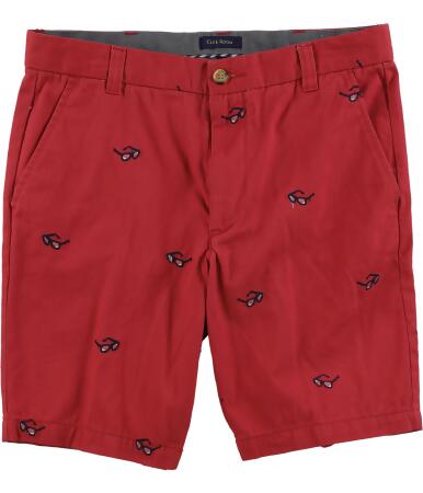 Club Room Mens Embroidered Casual Bermuda Shorts - 33