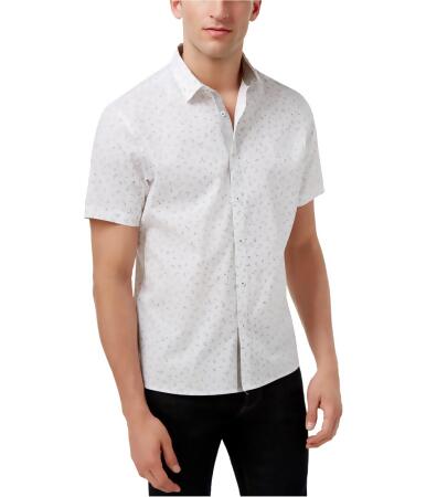 I-n-c Mens Printed Button Up Shirt - M