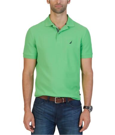 Nautica Mens Classic Textured Rugby Polo Shirt - S