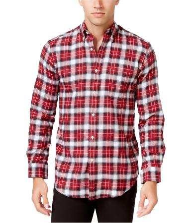 John Ashford Mens Plaid Button Up Shirt - XL