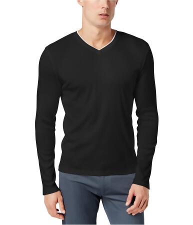 Calvin Klein Mens Textured Basic T-Shirt - M