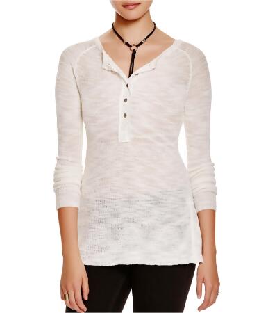 Free People Womens Mountain Song Henley Shirt - S