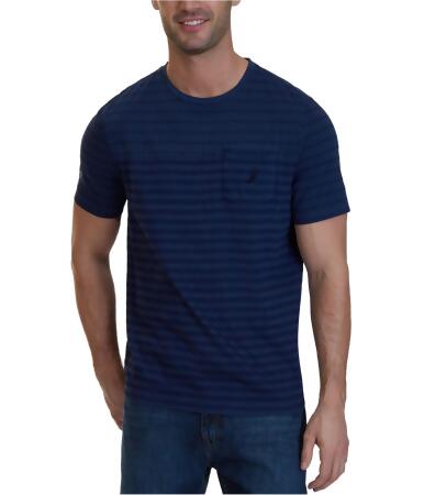 Nautica Mens Striped Basic T-Shirt - S