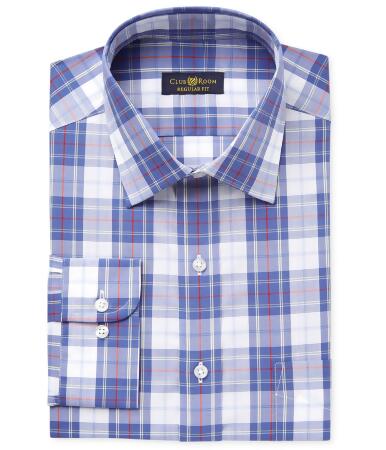 Club Room Mens Wrinkle Resistant Button Up Dress Shirt - 17