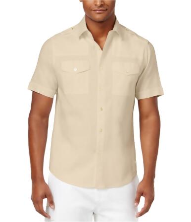 Sean John Mens Double Pocket Button Up Shirt - 4XL