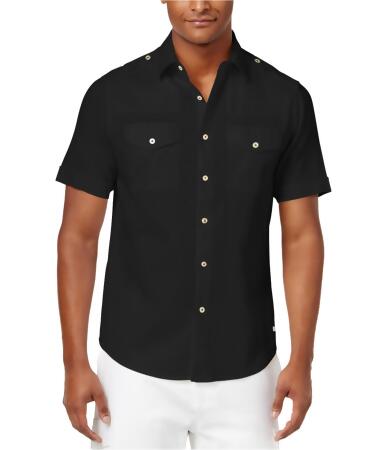 Sean John Mens Double Pocket Button Up Shirt - L