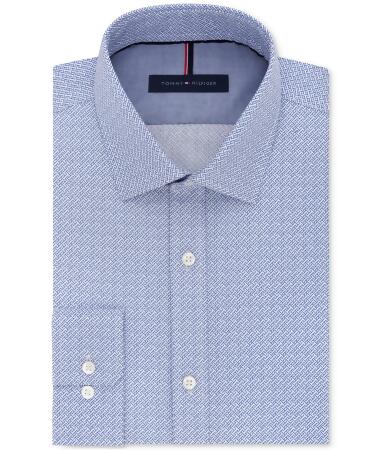 Tommy Hilfiger Mens Non Iron Button Up Dress Shirt - 17 1/2
