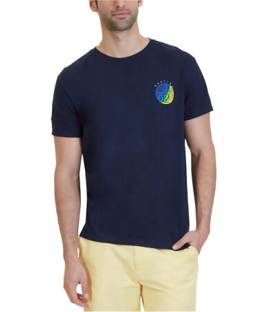 Nautica Mens Circle Graphic T-Shirt - S