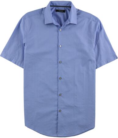 Alfani Mens Grid Button Up Shirt - S