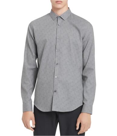 Calvin Klein Mens Slim Button Up Shirt - L