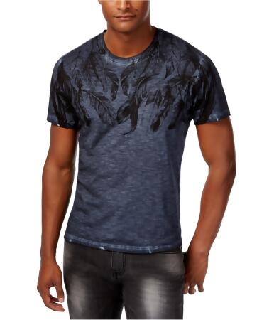 I-n-c Mens Feather Graphic T-Shirt - L