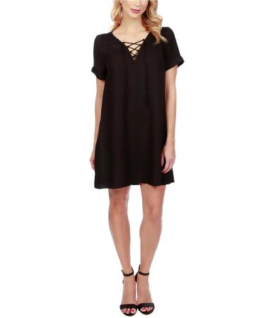 Lucky Brand Womens Lace Up Shift Dress - S