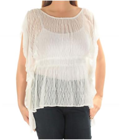 Free People Womens June Sheer Knit Blouse - M