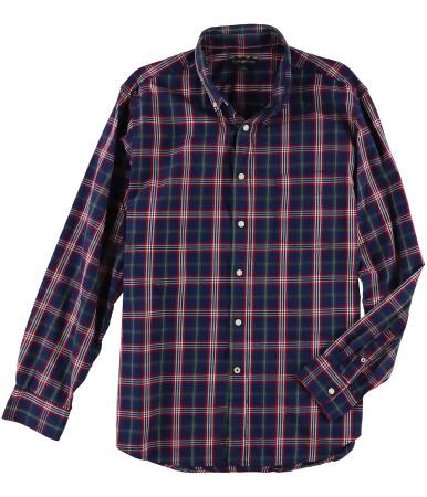 Club Room Mens Plaid Pocket Button Up Shirt - XL