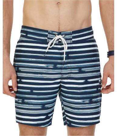 Nautica Mens Striped Swim Bottom Trunks - XL