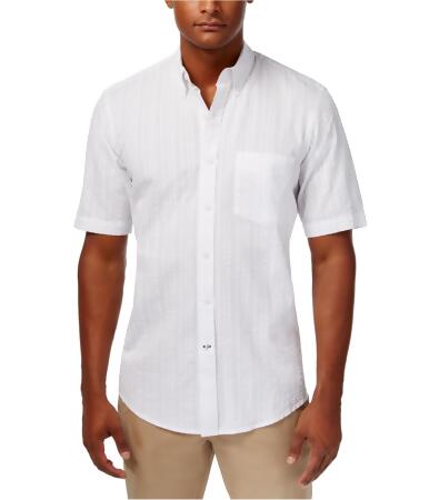 Club Room Mens Texture Button Up Shirt - S