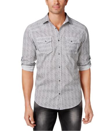 I-n-c Mens Dual Pocket Button Up Shirt - L