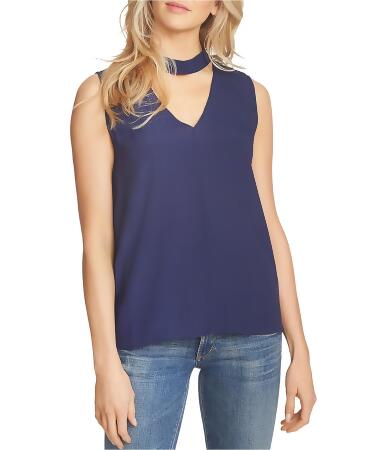 1.State Womens Choker Knit Blouse - L