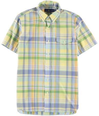 Ralph Lauren Mens Standard Beach Button Up Shirt - S