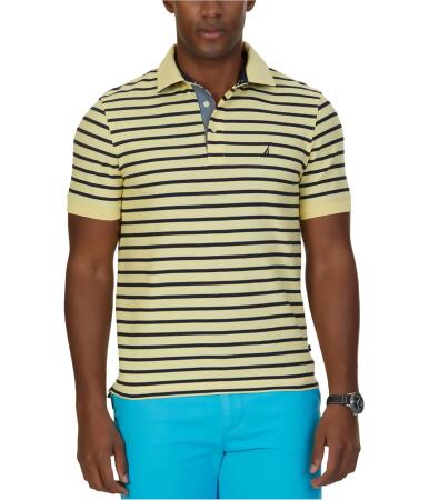 Nautica Mens Striped Rugby Polo Shirt - S