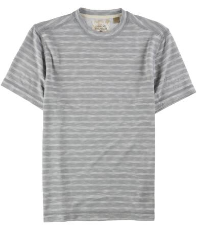 Tasso Elba Mens Uv Stripe Basic T-Shirt - L