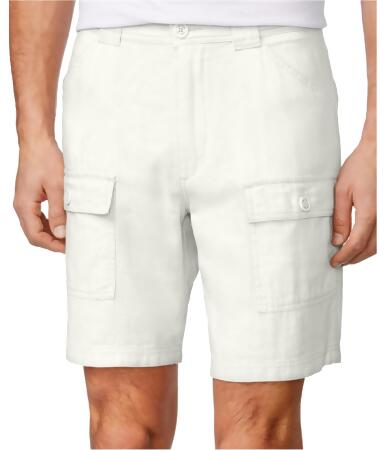 Tasso Elba Mens Linen Utility Casual Cargo Shorts - 36