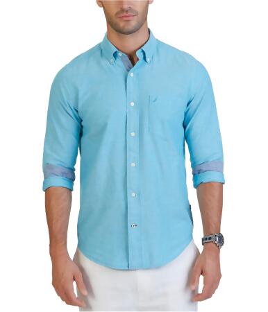 Nautica Mens Classic Oxford Button Up Shirt - S