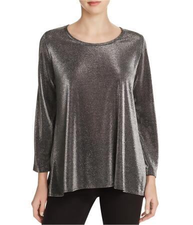 Nally Millie Womens Metallic Pullover Blouse - XS