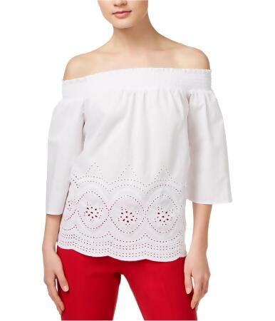 Maison Jules Womens Embroidered Knit Blouse - 2XL
