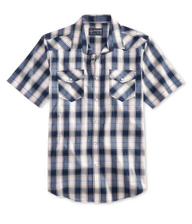 American Rag Mens Nathaniel Plaid Button Up Shirt - S