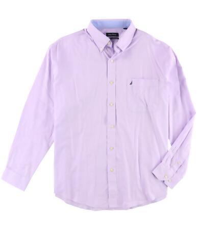 Nautica Mens Ls Button Up Dress Shirt - 17