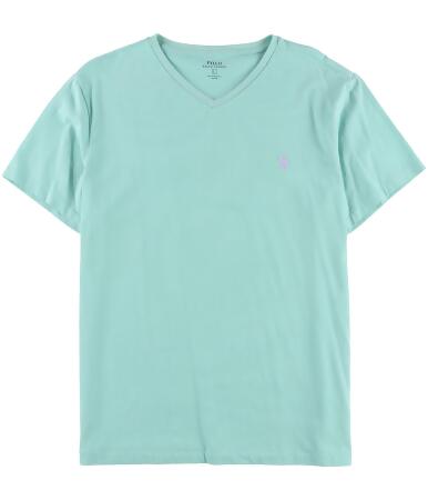 Ralph Lauren Mens Solid V-Neck Basic T-Shirt - L